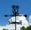 Explosiones Transfronterizas de Amazon Artesanías de Metal Pintura en Aerosol Decoración de Techos Veletas Adornos Arte de Hierro para Exteriores de Patio