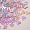 Kt Gato Lazo Cinta Decoraciones para Uñas Resina Accesorios Pequeños Lazo de Cinta Aretes DIY Accesorios para Uñas Portátiles