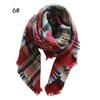 Bufanda de Cachemira Sintética Otoño e Invierno de Comercio Exterior Europeo y Americano del Fabricante, Bufanda Cuadrada Infantil a Cuadros de Colores, Chal, Estilo Europeo y Americano