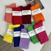 Calcetines de Colores para Niños Ins Súper Fire Morado Naranja Rojo Rosa Calcetines Medios Calcetines de Danza Moderna con Pantalones de Tiburón