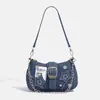 2026 Nuevo Milenio Estrella Chica Caliente Bolso de Axila de Mezclilla Moda Empalme Cadena Bolso de Mano de Viajero de Moda Bolso de Hombro