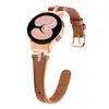 Aplicável para Samsung watch4/5 Pulseira de Couro com Strass em T Perfeito, Embutido, Afinando a Cintura, Pulseira de Couro para Smartwatch