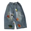 Pantalones vaqueros para niña Tongxingyuan, nueva moda de otoño, pantalones curvados infantiles de moda, pantalones de primavera y otoño para bebés niñas