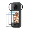 Película Protetora de Vidro Temperado Shadow Stone para insta360X3 com Adesivo, Espelho Protetor, Capa de Silicone, Estrutura de Gaiola de Coelho, Bolsa de Armazenamento, Acessórios