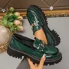Mocasines cruzados europeos y americanos uniformes para mujer, talla grande, casuales y versátiles, zapatos pequeños de cuero estilo británico, modernos, venta al por mayor talla grande