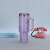Taza creativa para coche de gran capacidad de 40 oz, taza de acero inoxidable 304, portátil para exteriores, asa para coche, taza para hielo