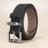 Cinturón Nuevo para Mujer Transfronterizo Hebilla de Pin Retro de Gama Alta Cinturón para Jeans de Cuero Genuino Versátil de Moda Cinturón para Mujer