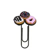 Clips de Papel Dunkin Donuts Material de Oficina Clips de Papel Creativos Lindos Pines en Forma de U Marcadores de Libros de Dibujos Animados de PVC