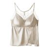 Camisola de Cetim Francês com Renda e Forro de Fleece Quente de Inverno Sexy Push-Up Peça Íntima Completa para Mulheres com Costas Bonitas