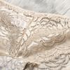 Ropa interior de encaje para mujer de talla grande sexy de talle medio levanta glúteos sin costuras transpirable calzones de mujer entrepierna de algodón fabricante