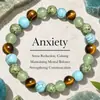Xiyin tk pulsera explosiva transfronteriza de piedra natural ojo de tigre cuarzo rosa piedra Shoushan pulsera elástica de cuentas hecha a mano al por mayor