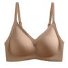 Sutiã de Alça Fina Sem Costura, Peça Única Push-Up, Fino, Respirável, Sem Fio, Costas Bonitas, Sutiã com Colchetes
