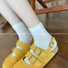 Calcetines de Verano Hong Kong Vis Calados Estilo Pura Pasión Delgados Invisibles Boca Baja Transpirables Absorbentes de Sudor Color Puro Calcetines de Barco