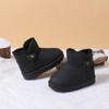 Botas de Neve para Meninos Inverno 2024 Novo Pelo Integrado Sapatos de Algodão Nordestinos Infantis para Crianças Maiores Botas Curtas Aconchegantes Espessadas