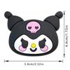 Dibujo Animado Estéreo Sanrio Goma Suave Almohadilla Anticolisión Manija Trasera de Puerta Pegatina Anticolisión Amortiguador Almohadilla Silenciosa Pegatina Decorativa Linda