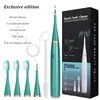 Escova de dentes elétrica inteligente multifuncional para casa 2 em 1 limpador dental, limpador de dentes, removedor de tártaro, dispositivo elétrico para beleza dos dentes