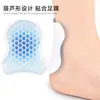 Protetor de Esqui Adesivo em Forma de Cabaça Gel Autoadesivo Acessório para Bota de Esqui Acolchoamento Suave Anti-Desgaste Absorvente de Choque Patch para Calcanhar