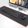 Tapete de Mesa para E-sports Transfronteiriço, Preto Total com Bordas Vermelhas, Tapete para Desktop de Computador, Mouse Pad, Tapete Grande para Mesa de Escritório