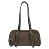Bolsa Outono/Inverno 2026 Uso Diário Versátil Retro Camurça Veludo Feminina Grande Capacidade Feminina Ombro Único Bolsa de Axila
