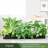 Paisagismo com Plantas Verdes Simulação Floreira Divisória de Piso Arte Floral de Chão Paisagem de Plantas Combinação de Floreira Flor Artificial em Vaso Bonsai Decoração