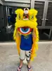 Cabeza de Danza del León de Plástico para Niños 6/9 Pulgadas Cabeza de León Danza del León Foshan Wushu León León del Sur Juguete Atrezo de Espectáculo Suministros