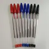 Caneta Esferográfica Retrátil Simples 1.0mm Tinta Vermelha Tinta Azul Tinta Preta Escritório Estudante Escrita Diária Caneta Esferográfica Conveniente
