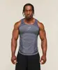 Nova regata masculina GYMSHARK para fitness, secagem rápida, elástica, respirável, casual, adequada para corrida e treinamento muscular