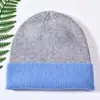 Gorro de Punto Cálido Nuevo para Otoño e Invierno Gorro de Lana Mezclada con Cachemira Circunferencia de Cabeza Grande Versátil Protección para los Oídos Gorro para el Frío Venta Directa de Fábrica