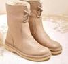 Amazon wish AliExpress Comercio Exterior Nuevas Botas de Invierno para Mujer Tacón Bajo Botas Casuales Caña Corta Botas de Nieve Comercio Exterior 40-43
