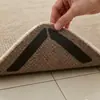 Pegatinas antideslizantes de alfombra negra para sala de estar y dormitorio, reutilizables, pegatinas de fijación sin dejar rastro, pegatinas de alfombrilla triangular antideslizante para oficina