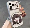 Funda de Teléfono Linda de Sakura para iPhone 16 Pro Max Funda de Teléfono Apple 17 Galvanizada Se Convierte Instantáneamente en Protección de Carcasa Blanda