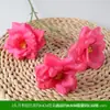 Flor Vermelha Rosa Casamento Flor Artificial Estilo Jardim Monet Flor Falsa Arranjo de Chão Flor de Casamento Cenário de Janela Arranjo de Flores