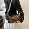 Moda 2024 primavera bolso pequeño estilo simple retro bolso dumpling portátil suave Pu hombro bandolera moda transfronteriza