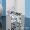 Dientes de Elefante de Cristal Animales de Dibujos Animados Elefante Adornos Elefante Translúcido Decoraciones Sagradas Regalos de Vacaciones Entrar en Suministro