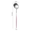 Cuchara de Acero Inoxidable 304 Portuguesa, Cuchara Sopera de Mango Largo, Juego de Palillos, Gradiente Portugués