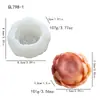 Molde de Silicona para Vela con Aroma a Rosa, Adornos Pequeños de Yeso, Decoraciones de Lujo para el Hogar, Molde para Hacer Jabón Artesanal