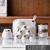 Conjunto de Chá Portátil para Viagem Panda Express Pequeno Conjunto Bule de Chá de Vidro Separação de Chá Especial para Acampamento ao Ar Livre