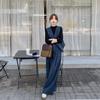 Conjunto de Colete e Calça Shanli Dadi Sense Feminino Outono Inicial Novo Estilo Coreano Elegante para o Trabalho Calça Wide Leg Conjunto de Duas Peças