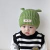 Engraçado super fofo pai-filho desenho animado infantil chapéu de lã masculino e feminino bebê chapéu outono e inverno feito à mão malha pulôver chapéu moda