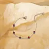 Pulseira de Aço Titânio com Estrela de Cinco Pontas Cravejada de Mini Diamantes, Estilo Leve de Luxo Transfronteiriço para Mulheres, Fashionável e Versátil, Joia de Estrela de Nicho Europeu e Americano