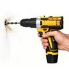 Taladro de Mano Eléctrico de Iones de Litio Pequeño Multifuncional para el Hogar de 12V Destornillador Eléctrico de Doble Velocidad Taladro de Pistola Inalámbrico Recargable