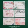 Tarjeta de felicitación retro minimalista estilo ins de alta gama color rosa para Acción de Gracias, Navidad, deseos de cumpleaños y agradecimiento Tarjeta pequeña DIY