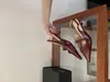 [] Sandalias de tacón de aguja con punta  2026 Primavera/Verano Nuevas Sandalias de Charol para Mujer con Hebilla