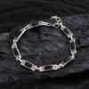 Pulseira vintage de zircônia de cristal de alta qualidade, estilo doce e cool, design de nicho feminino, temperamento de personalidade única, joia requintada
