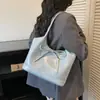 Bolsa de Ombro Moda Transfronteiriça Estilo Novo Primavera 2026 Ombro Único Textura Casual Moda Bolsa Tote Simples com Laço