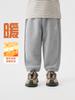 Calça Esportiva Casual Forrada com Fleece para Meninos Inverno 2026 Novo Estilo Calça de Moletom Roupas de Inverno para Crianças Pequenas
