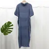 Talla grande Vestido de Lujo Ligero de Alta Gama para Mujer Diseño Único para Mujer Falda Plisada Estilo de Apariencia Delgada Falda de Longitud Media