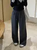 Otoño 2026 Lyocell Mousse Suaves como Nube Pegajosos Amigables con la Piel Con Caída Pantalones Casuales de Pierna Ancha Pantalones Largos para Mujer Mujer