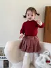 Ropa Infantil para Niñas, Falda Plisada Engrosada de Invierno, Falda Media de Lana, Mameluco Falda para Bebé Niña