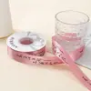Embalagem de presente com fita de seda estilo chinês, decoração colorida de bolo, acessórios de fita, fita de laço, flores